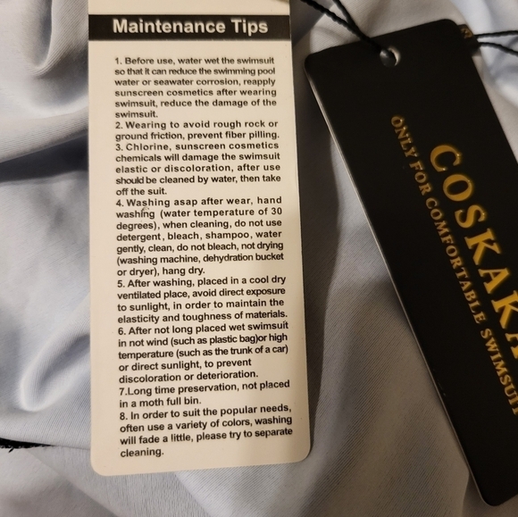 Coskaka NWT One piece swimsuit dress Large control tummy panel comfortable New - Picture 13 of 16